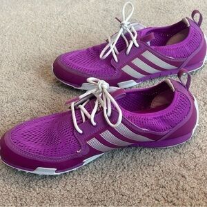 WOMEN'S ADIDAS CLIMACOOL BALLERINA II GOLF SHOES Purple Sz 8